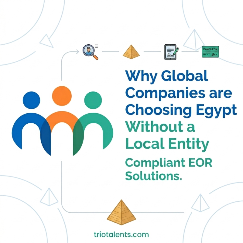 A professional guide on hiring global talent in Egypt through Triotalents EOR services.